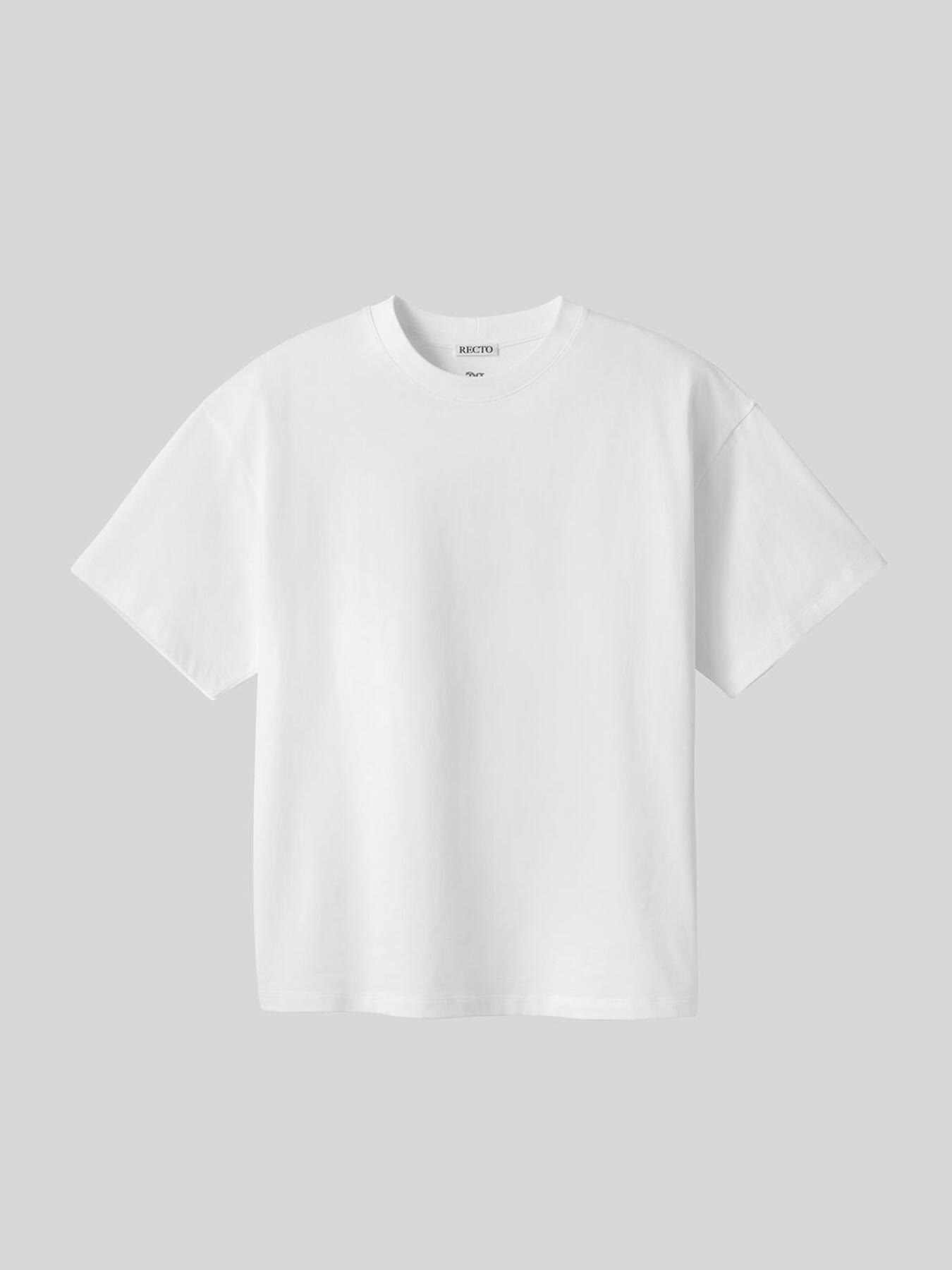 recto ROUND NECK COTTON T-SHIRT (OFF WHITE)