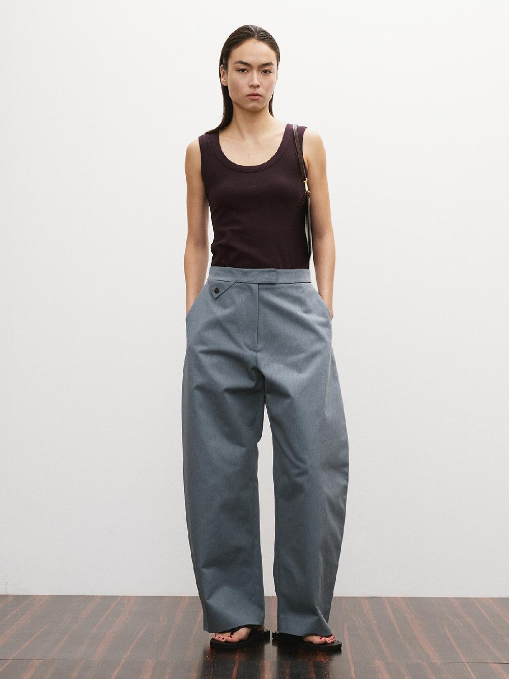 Recto SCOOP NECK JERSEY TANK TOP (PLUM)