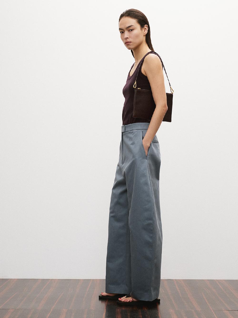 Recto SCOOP NECK JERSEY TANK TOP (PLUM)