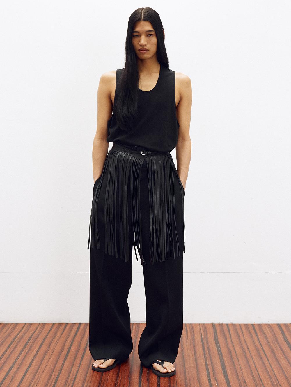 Recto SCOOP NECK TANK TOP (BLACK)