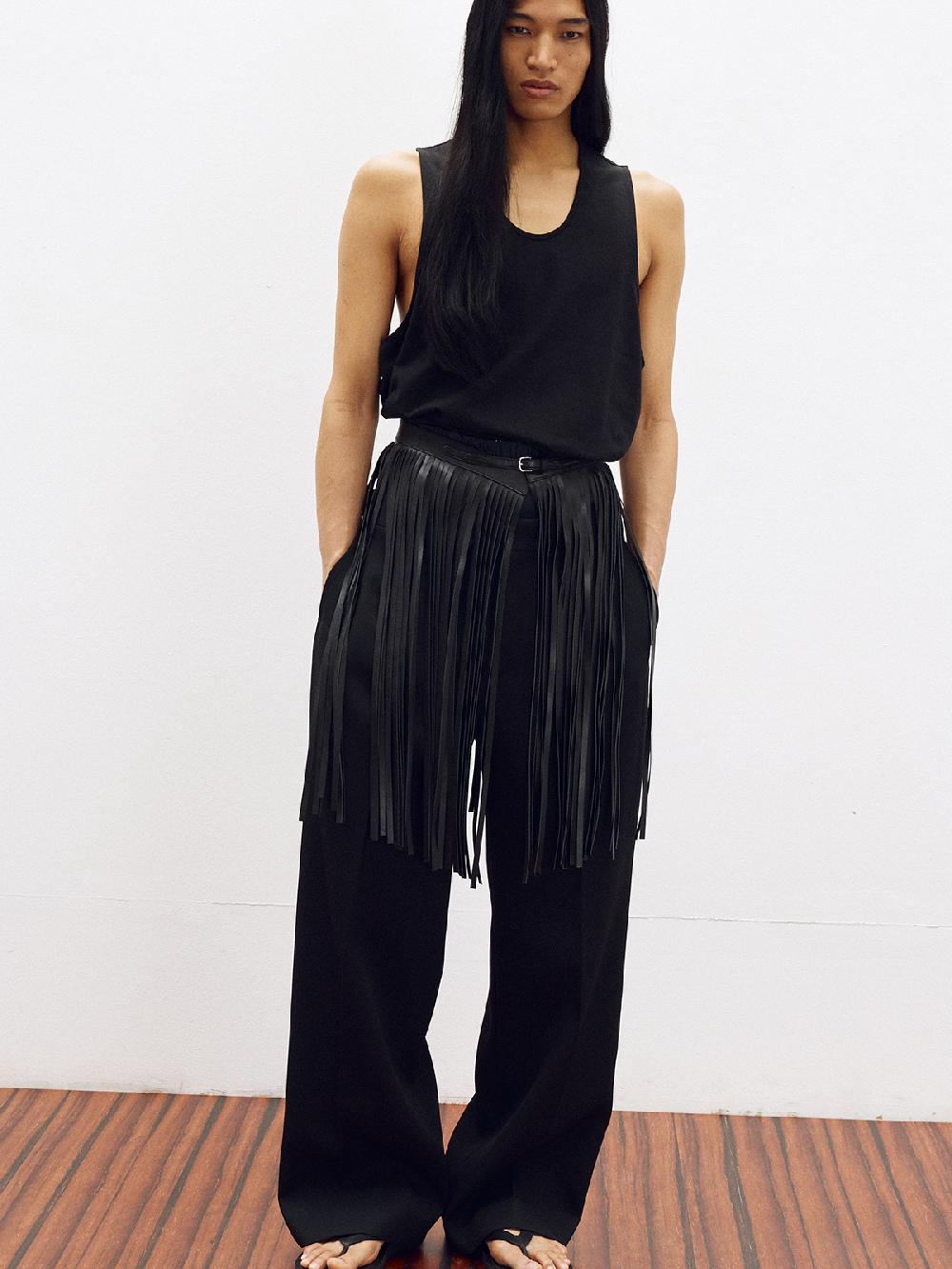 Recto SCOOP NECK TANK TOP (BLACK)