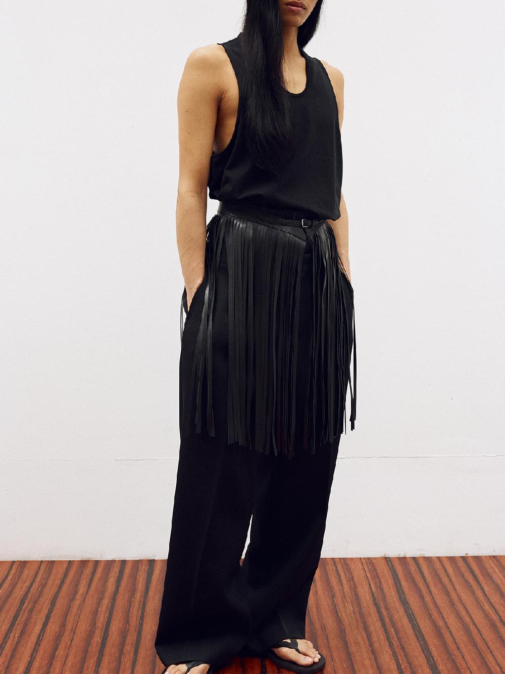 Recto SCOOP NECK TANK TOP (BLACK)