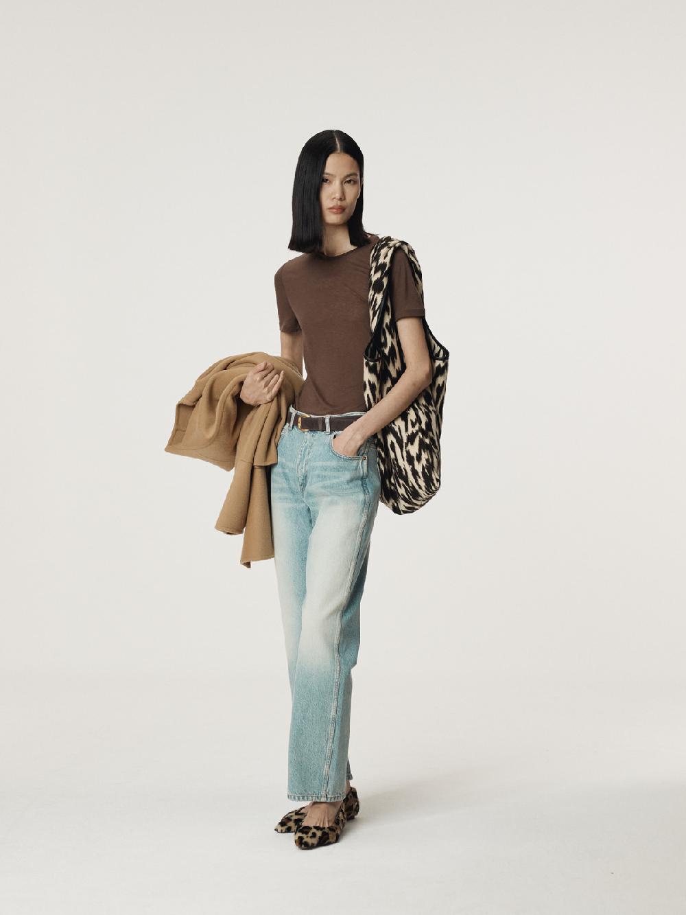 Recto SEMI FLARE DENIM PANTS (LIGHT BLUE)