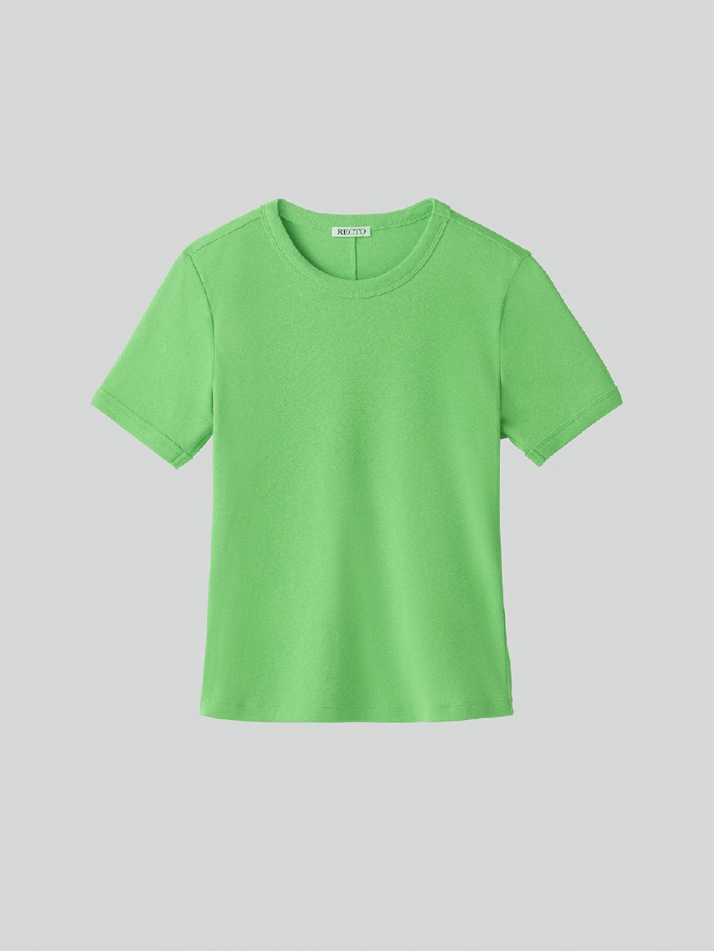 Recto SHEER JERSEY FITTED T-SHIRT (WATERMELON GREEN)