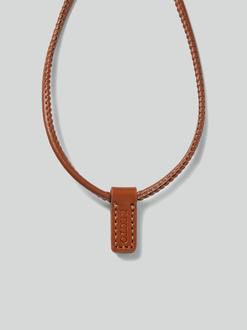 Recto SHOEHORN NECKLACE (VINTAGE BROWN)