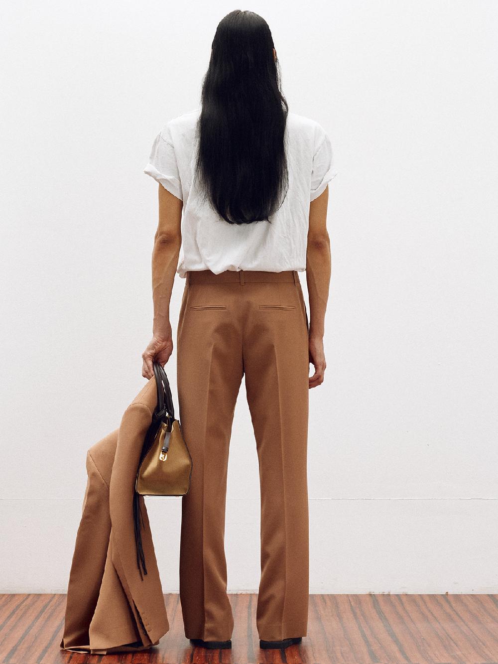 Recto SIGNATURE RC FLARED PANTS (ROSE BEIGE)