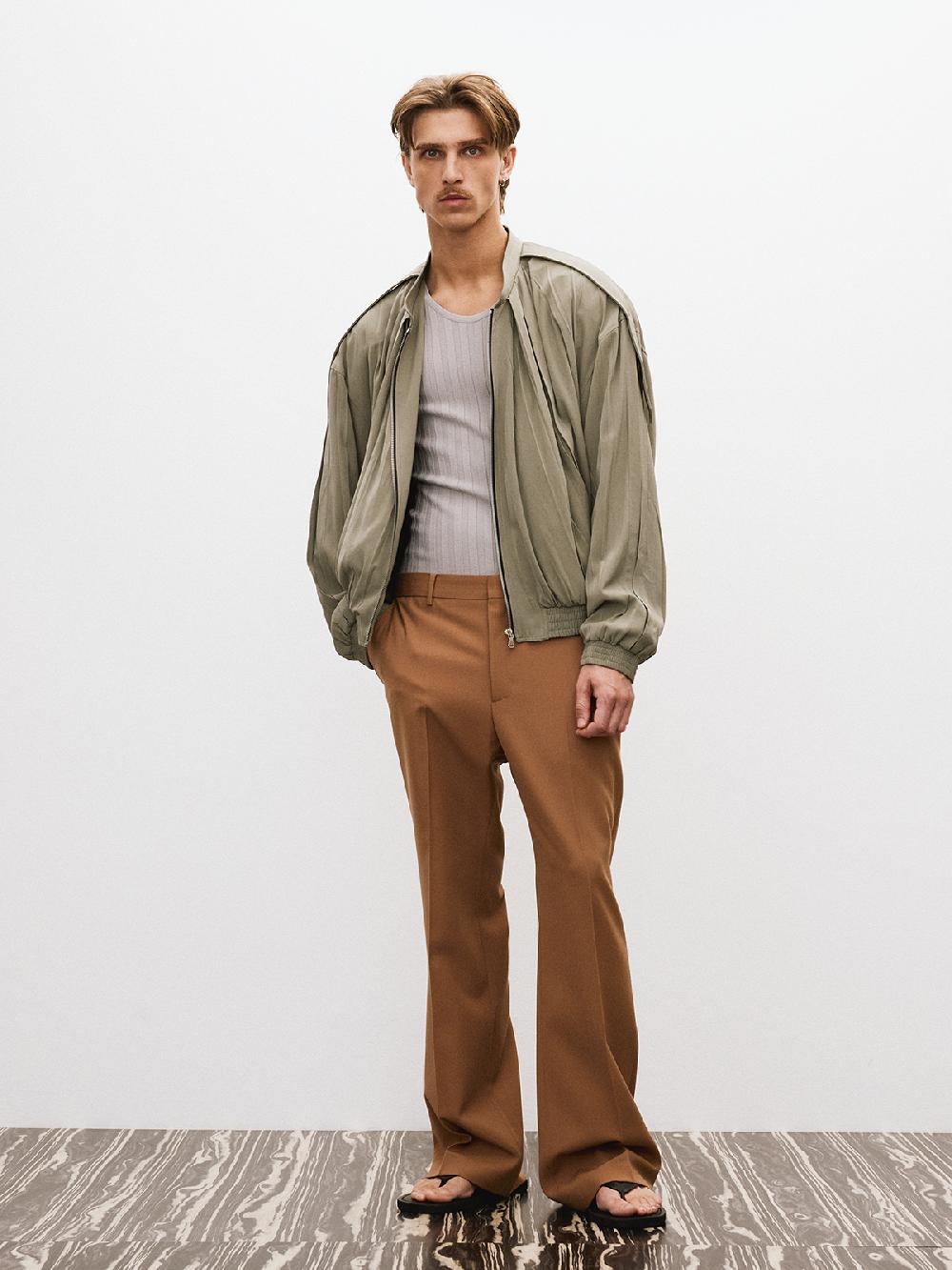 Recto SIGNATURE RC FLARED PANTS (ROSE BEIGE)