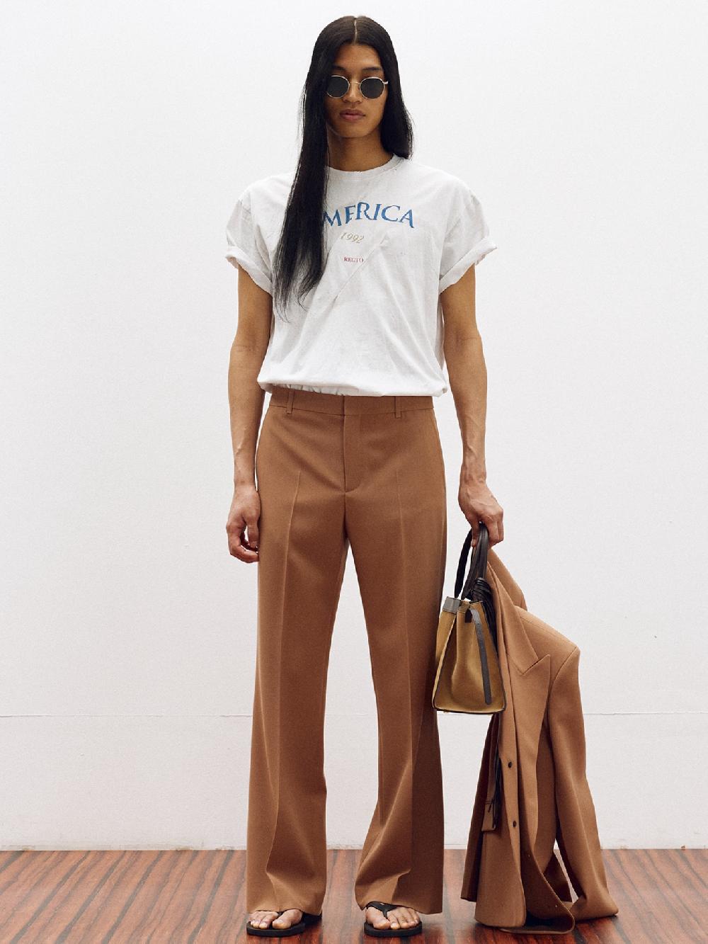 recto SIGNATURE RC FLARED PANTS (ROSE BEIGE)