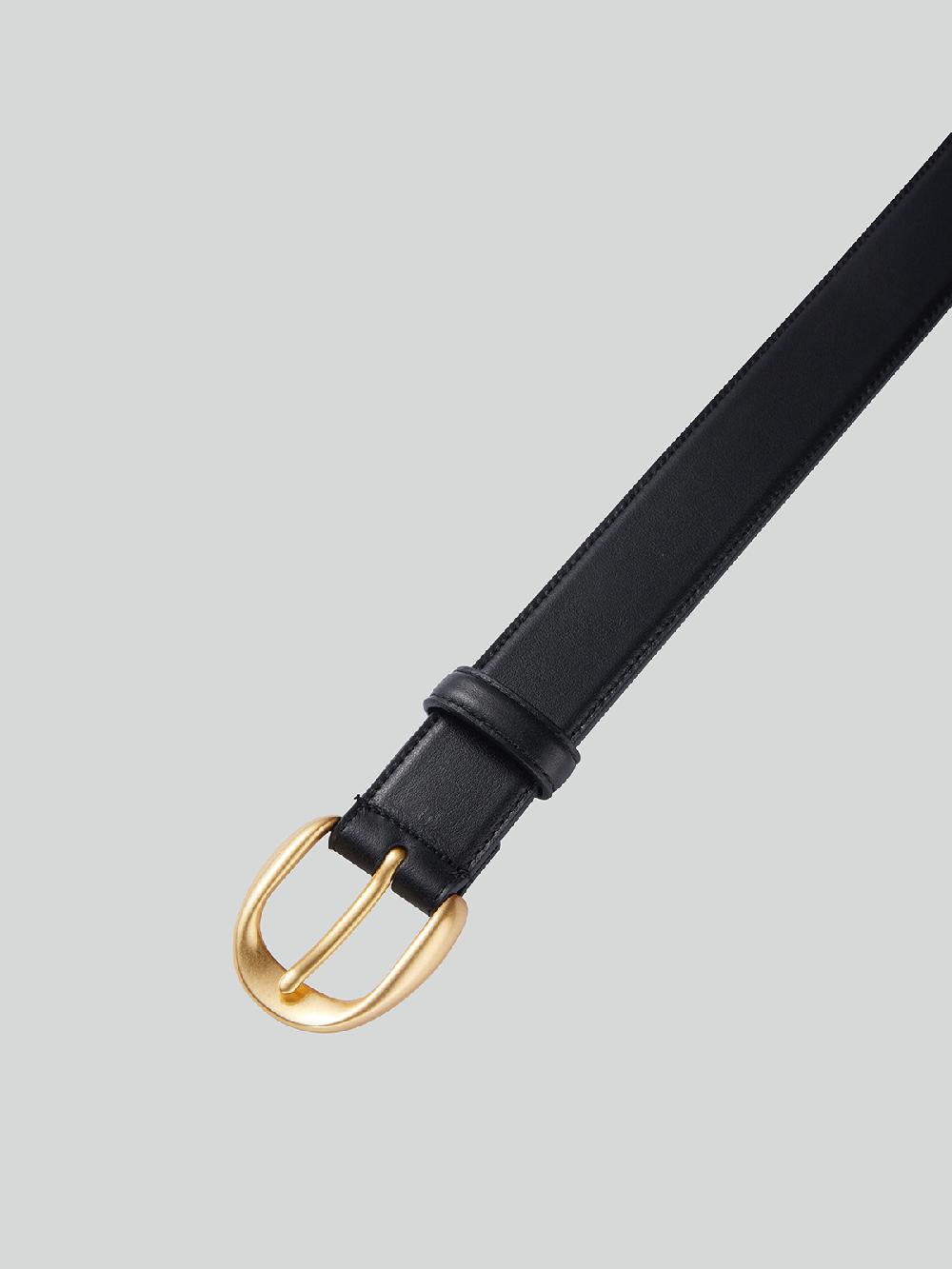 Recto SIGNATURE ROUND BUCKLE BELT (GOLD)