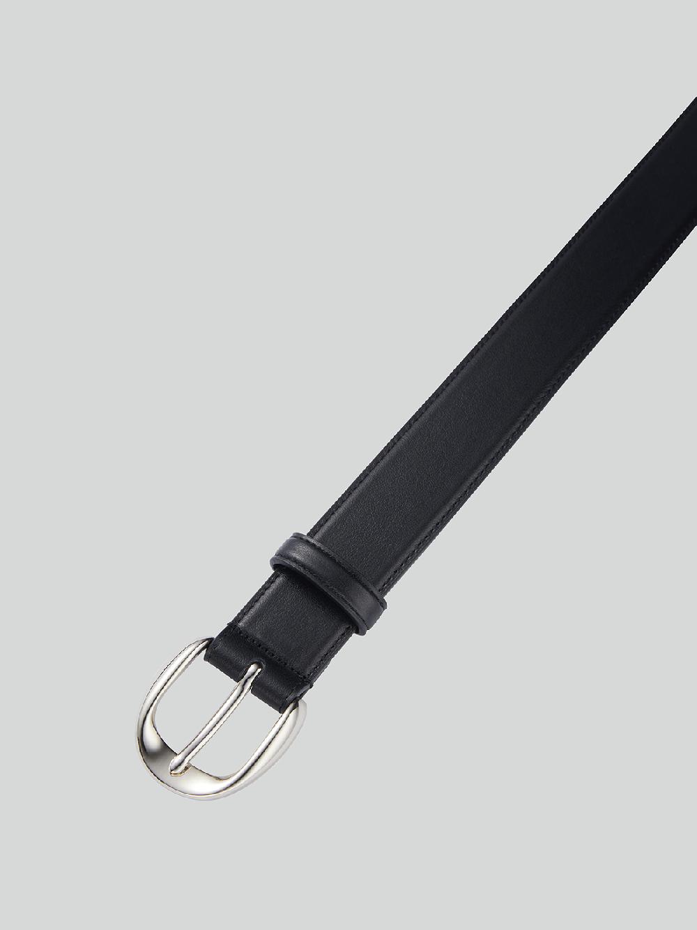 Recto SIGNATURE ROUND BUCKLE BELT (SILVER)