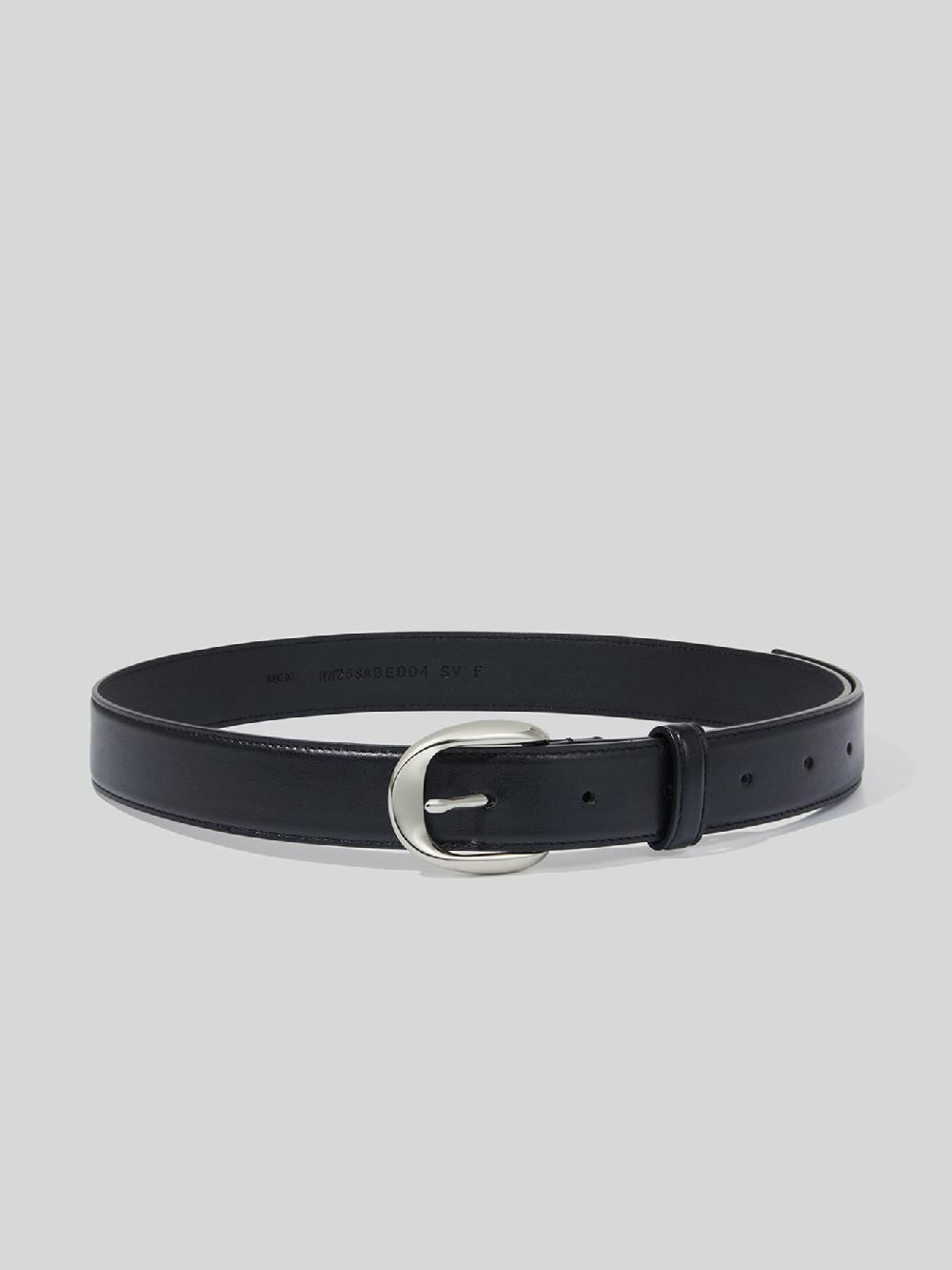 recto SIGNATURE ROUND BUCKLE BELT (SILVER)