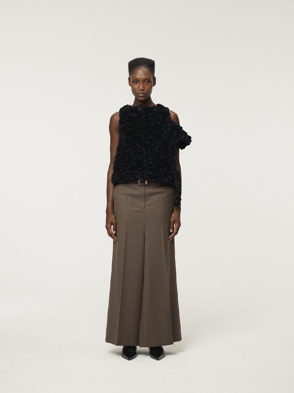 Recto SINTRA SLIT SKIRT PANTS (DARK KHAKI)