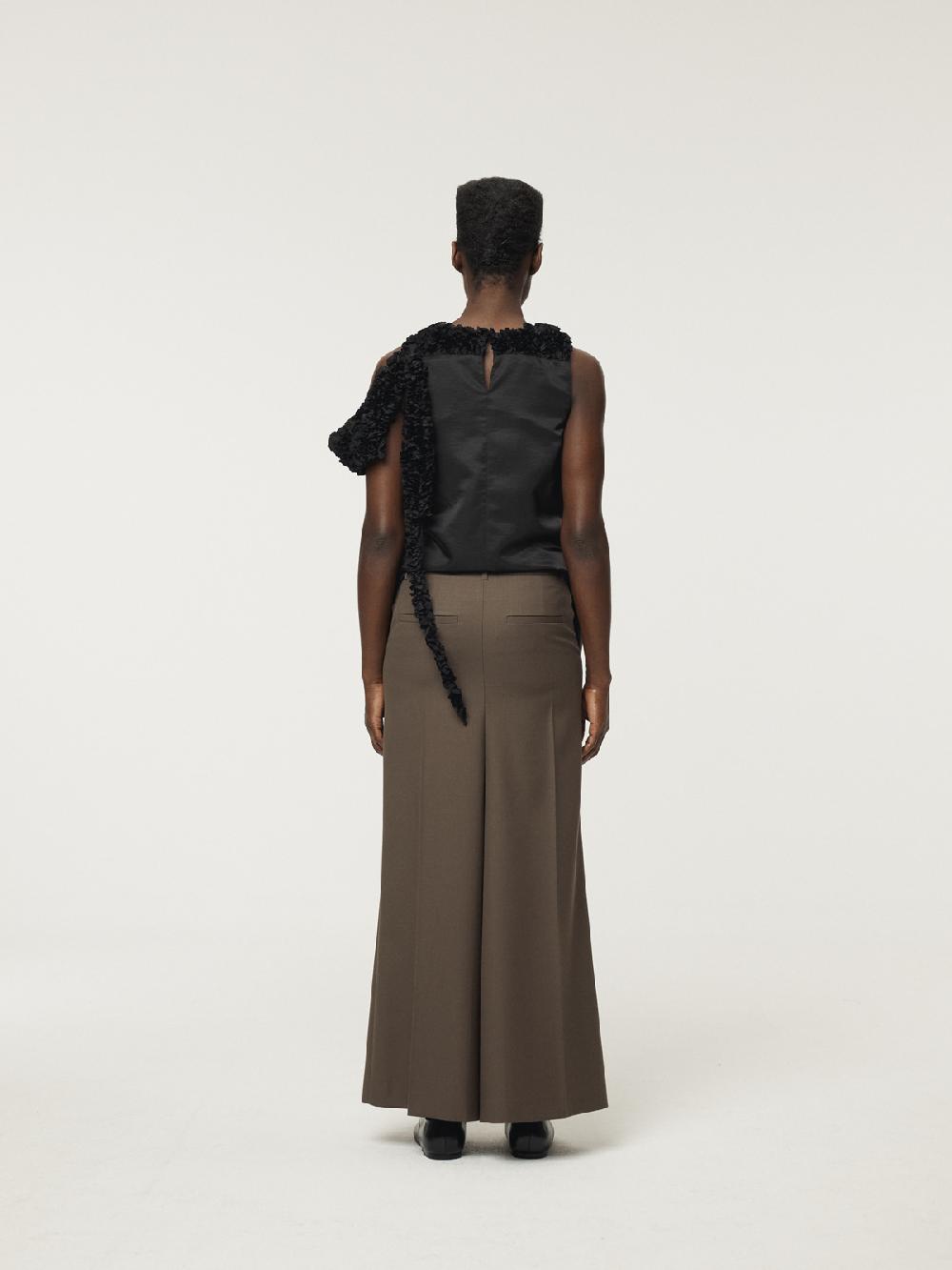 Recto SINTRA SLIT SKIRT PANTS (DARK KHAKI)