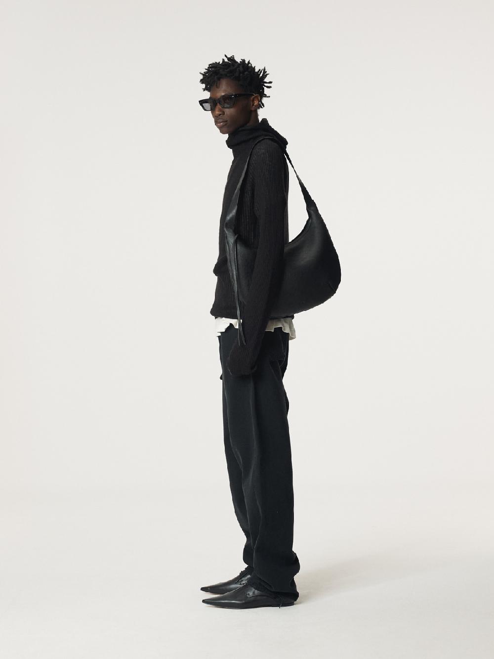 Recto SLIM FIT BALACLAVA KNIT TOP (BLACK)