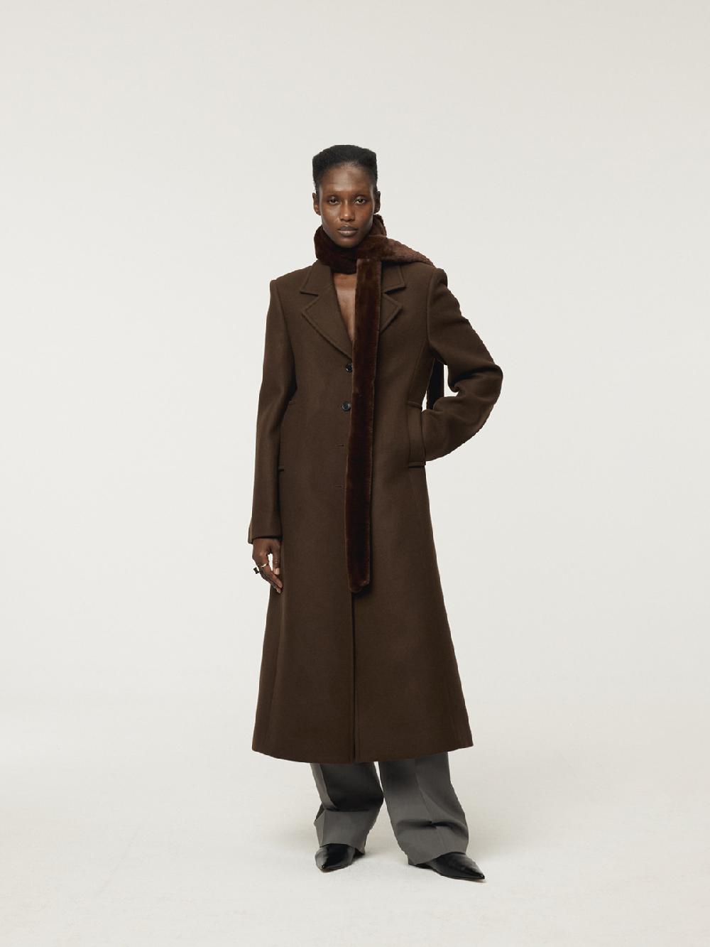Recto SLIM FIT LONG COAT (VINTAGE BROWN)