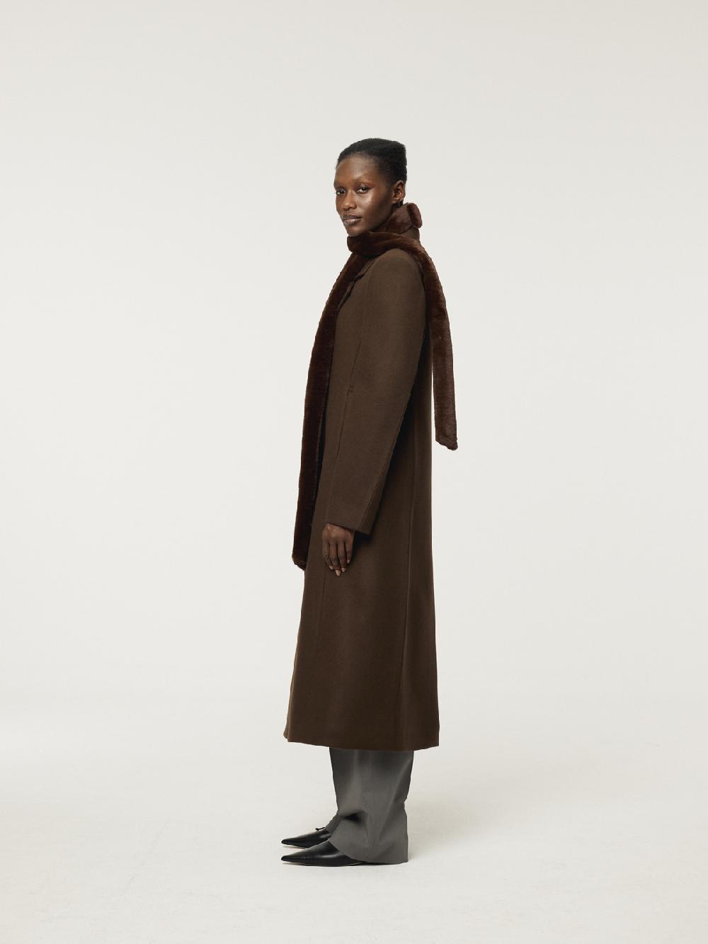 Recto SLIM FIT LONG COAT (VINTAGE BROWN)