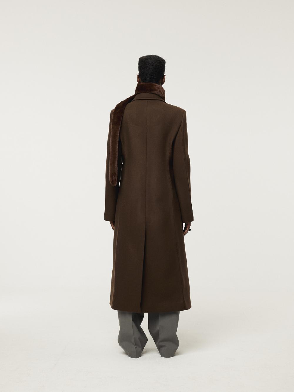 Recto SLIM FIT LONG COAT (VINTAGE BROWN)