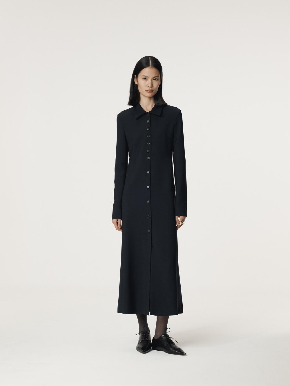 Recto SLIM FIT SHIRT DRESS (DARK NAVY)
