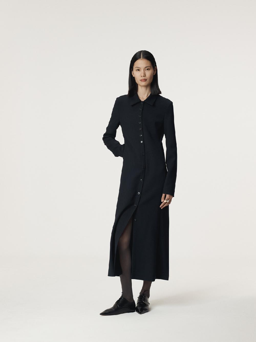 Recto SLIM FIT SHIRT DRESS (DARK NAVY)