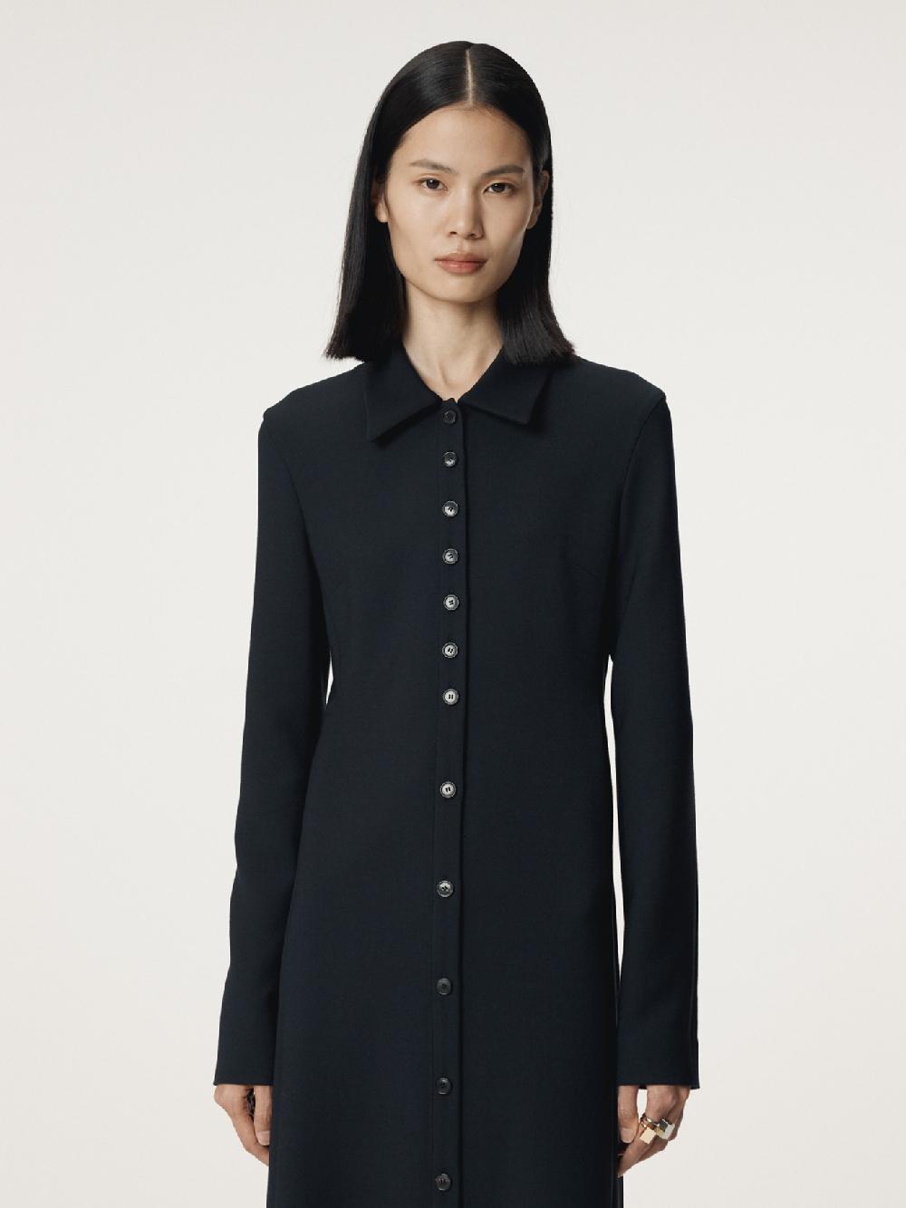 recto SLIM FIT SHIRT DRESS (DARK NAVY)