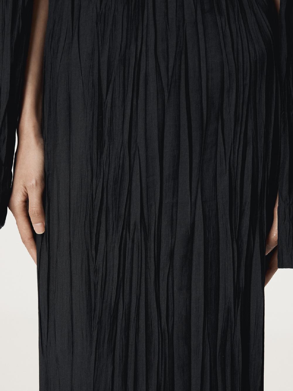 Recto SOPHIE TIED-UP SLEEVE DRESS (BLACK)