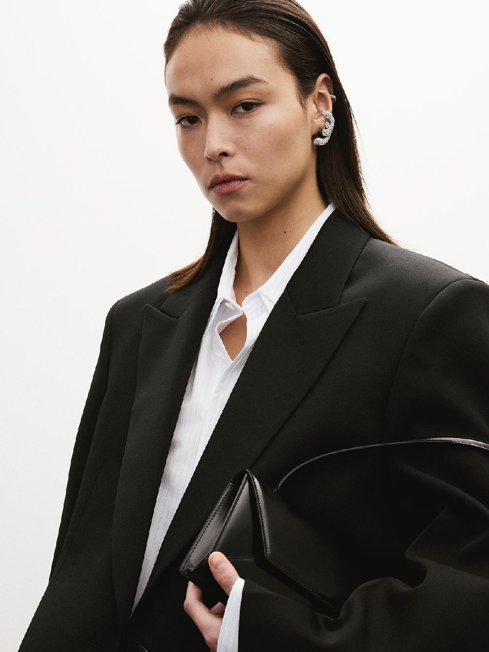 Recto STRUCTURE WOOL TAILORED JACKET (BLACK)