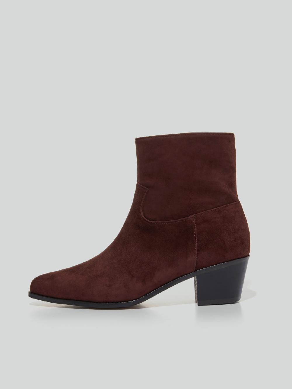Recto SUEDE ANKLE BOOTS (MAHOGANI BROWN)