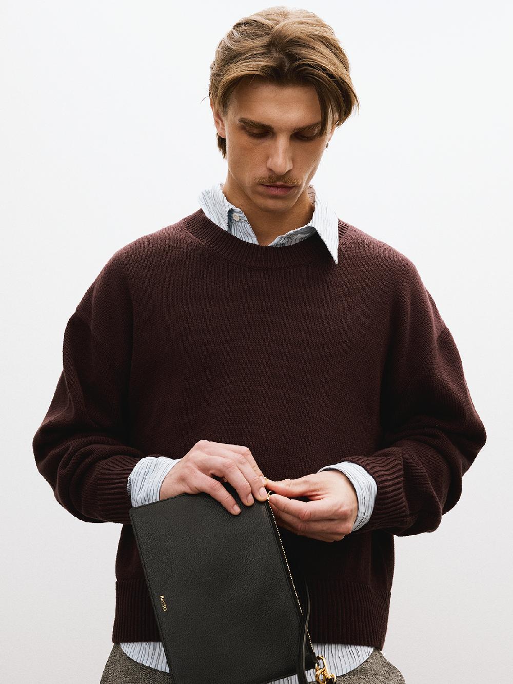 Recto SUMMER NIGHT KNIT SWEATER (VINTAGE BROWN)