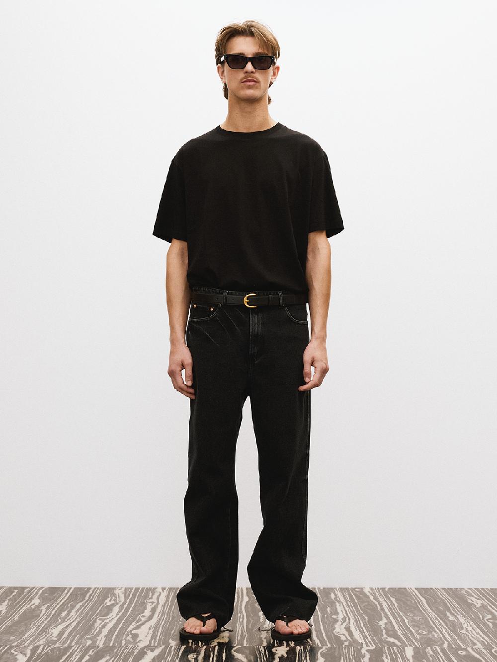 Recto THEO WASHED DENIM PANTS (BLACK)