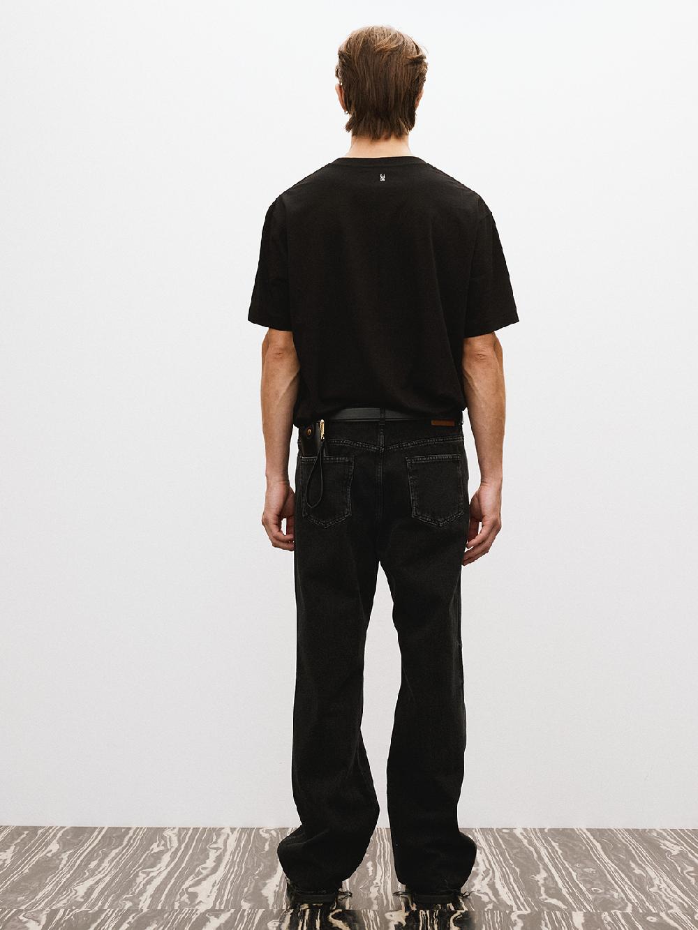 Recto THEO WASHED DENIM PANTS (BLACK)