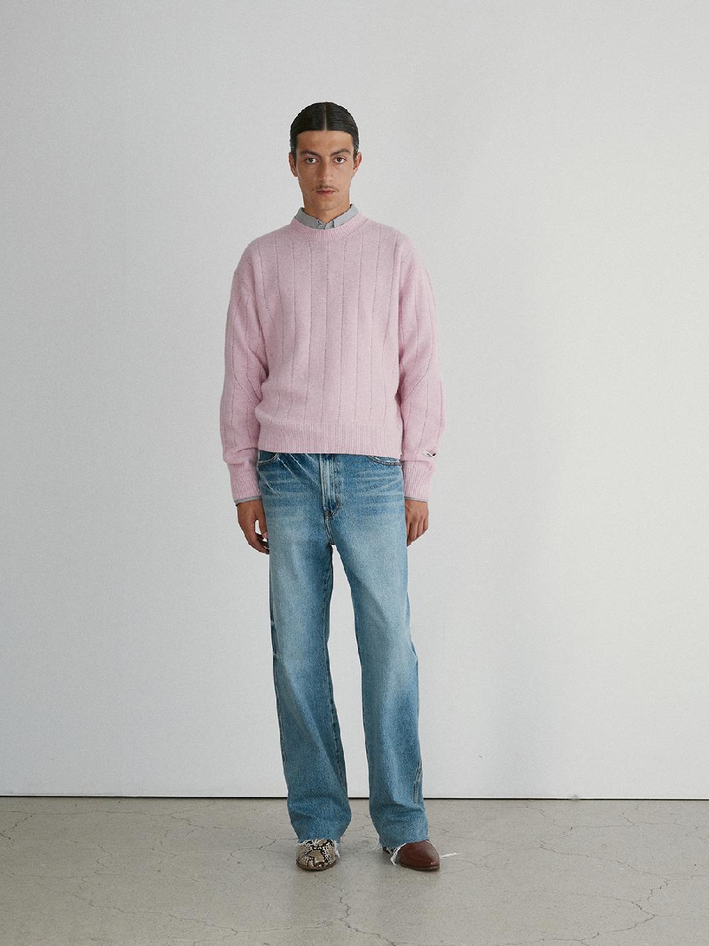 Recto THEO WASHED DENIM PANTS (DUSTY BLUE)