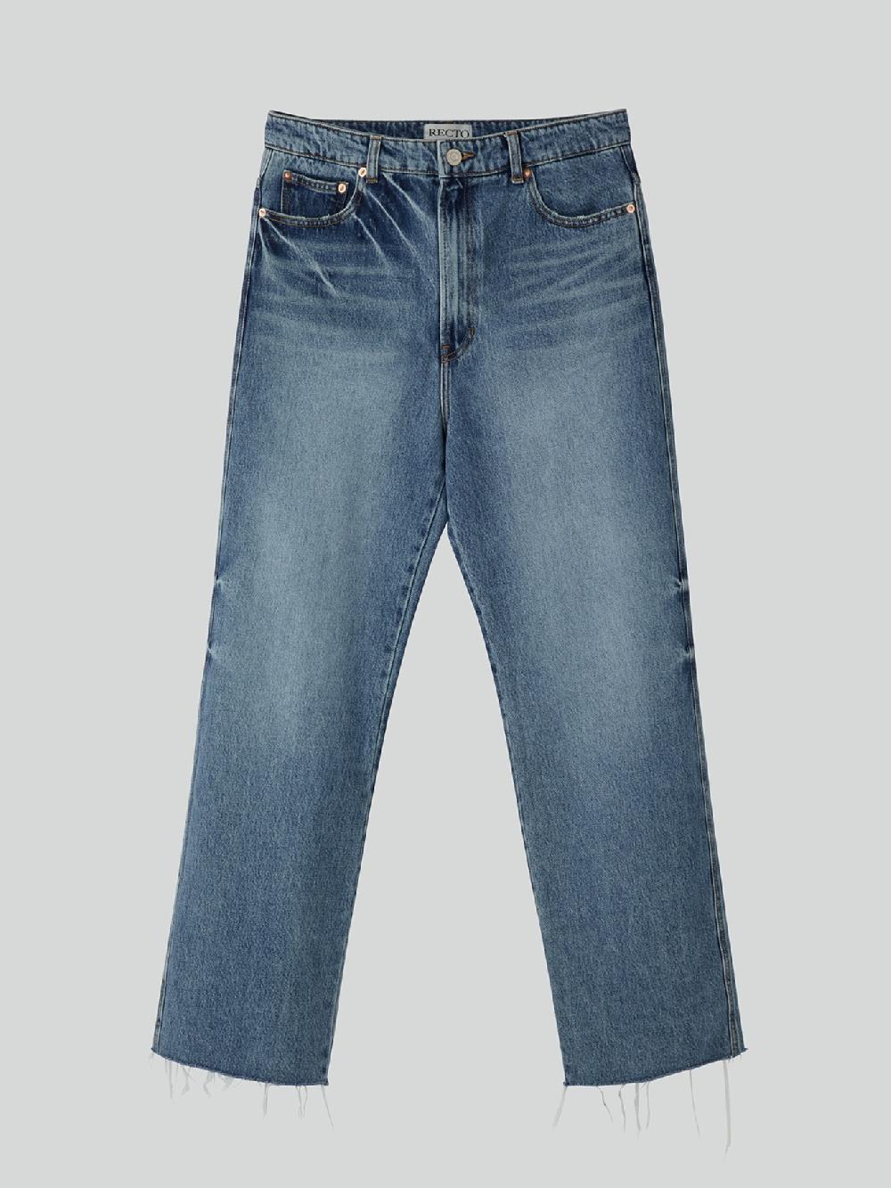 recto THEO WASHED DENIM PANTS (DUSTY BLUE)