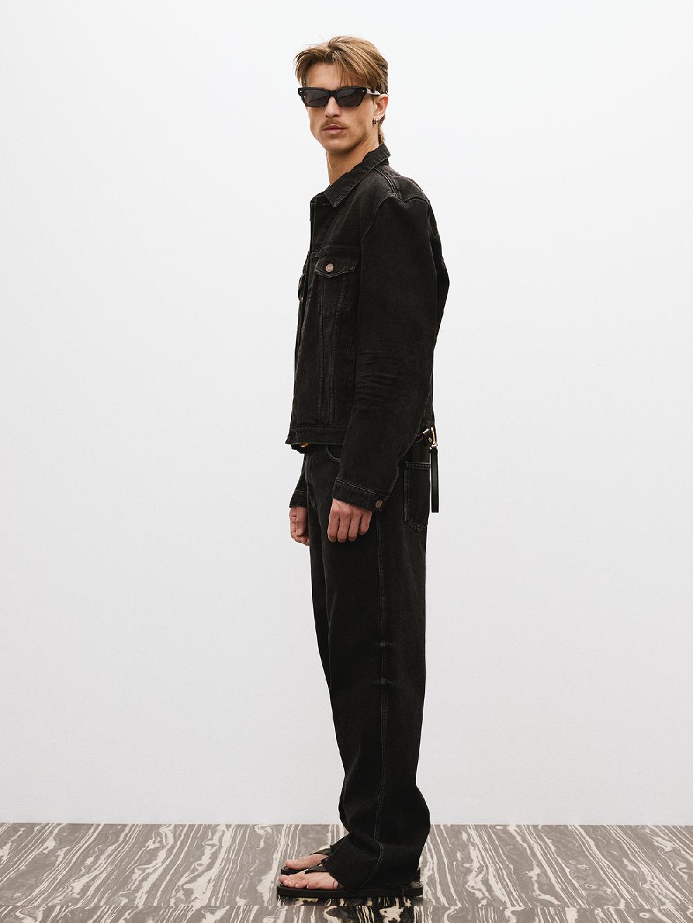 Recto VINCENT DENIM TRUCKER JACKET (BLACK)