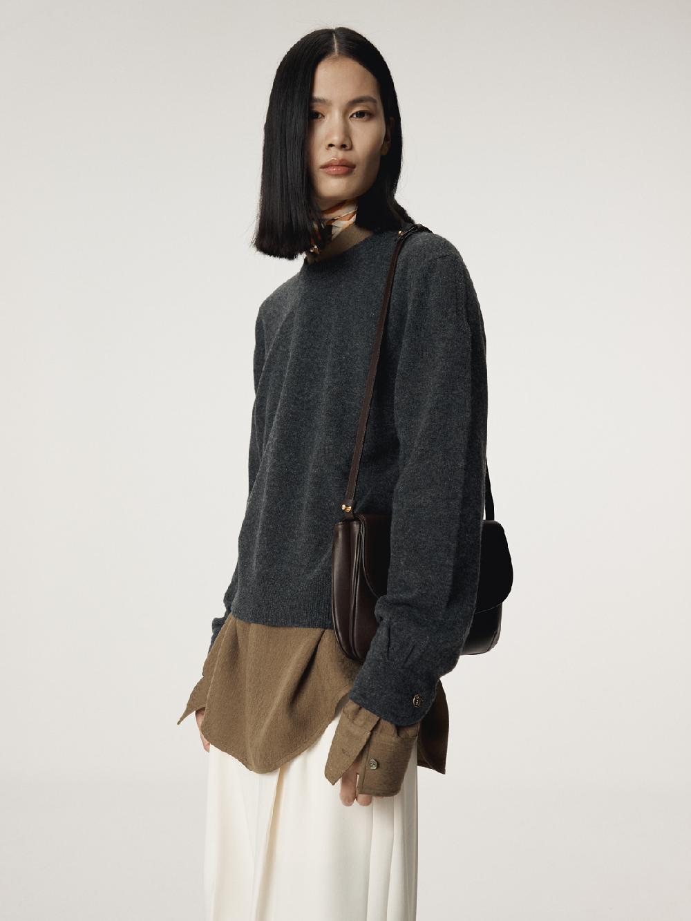 Recto VINTAGE CIRCLE MOTIF SILK TIE SCARF (ORANGE)