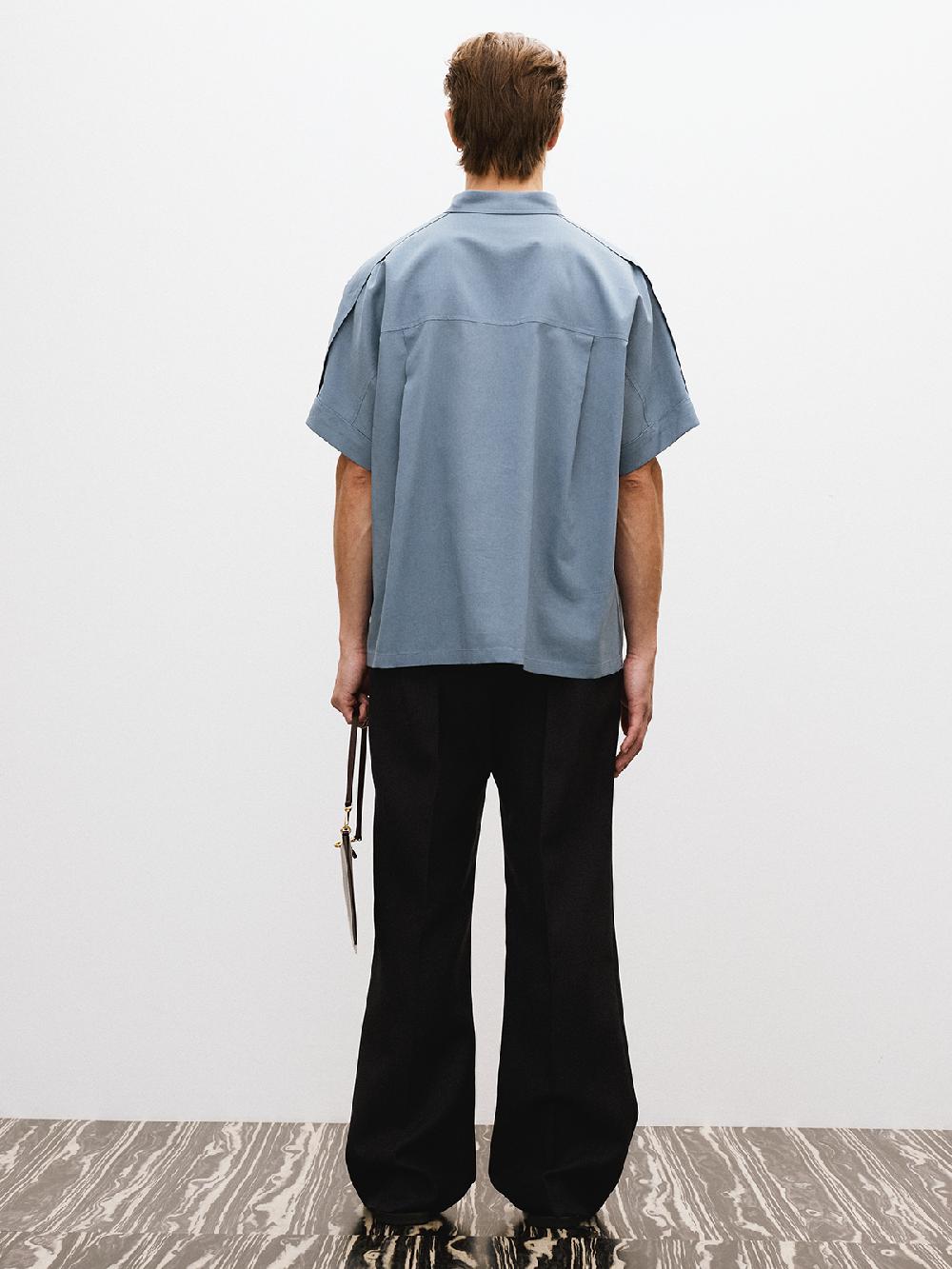 Recto VINTAGE DADDY OVER SHIRT (DUSTY BLUE)