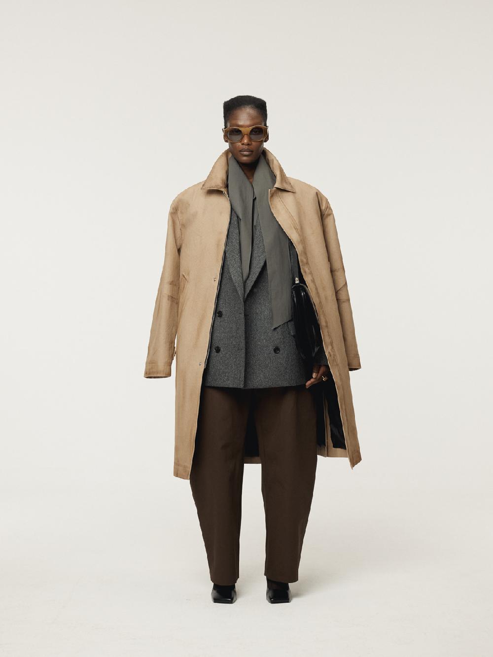 Recto VINTAGE EFFECT COTTON COAT (DESERT)