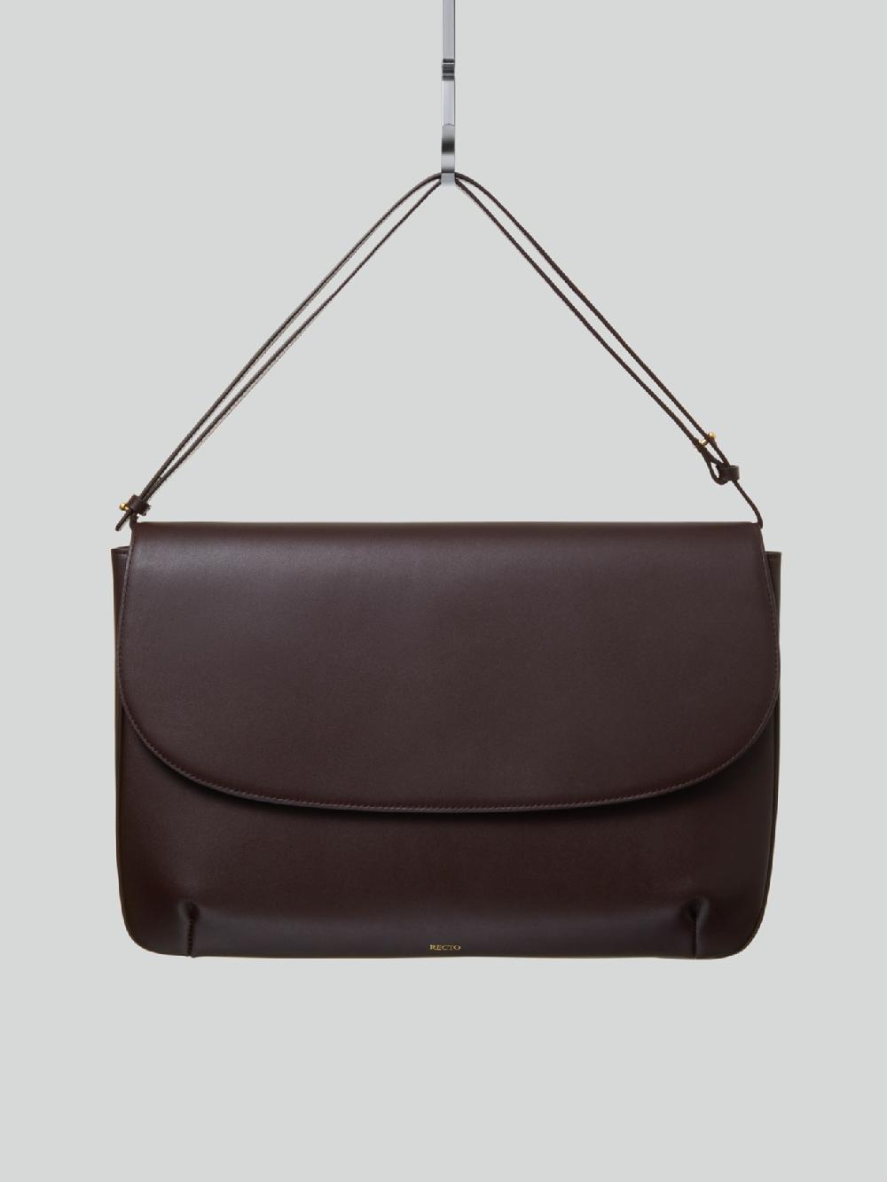 recto VINTAGE FLAP BAG LARGE (MAHOGANI BROWN)