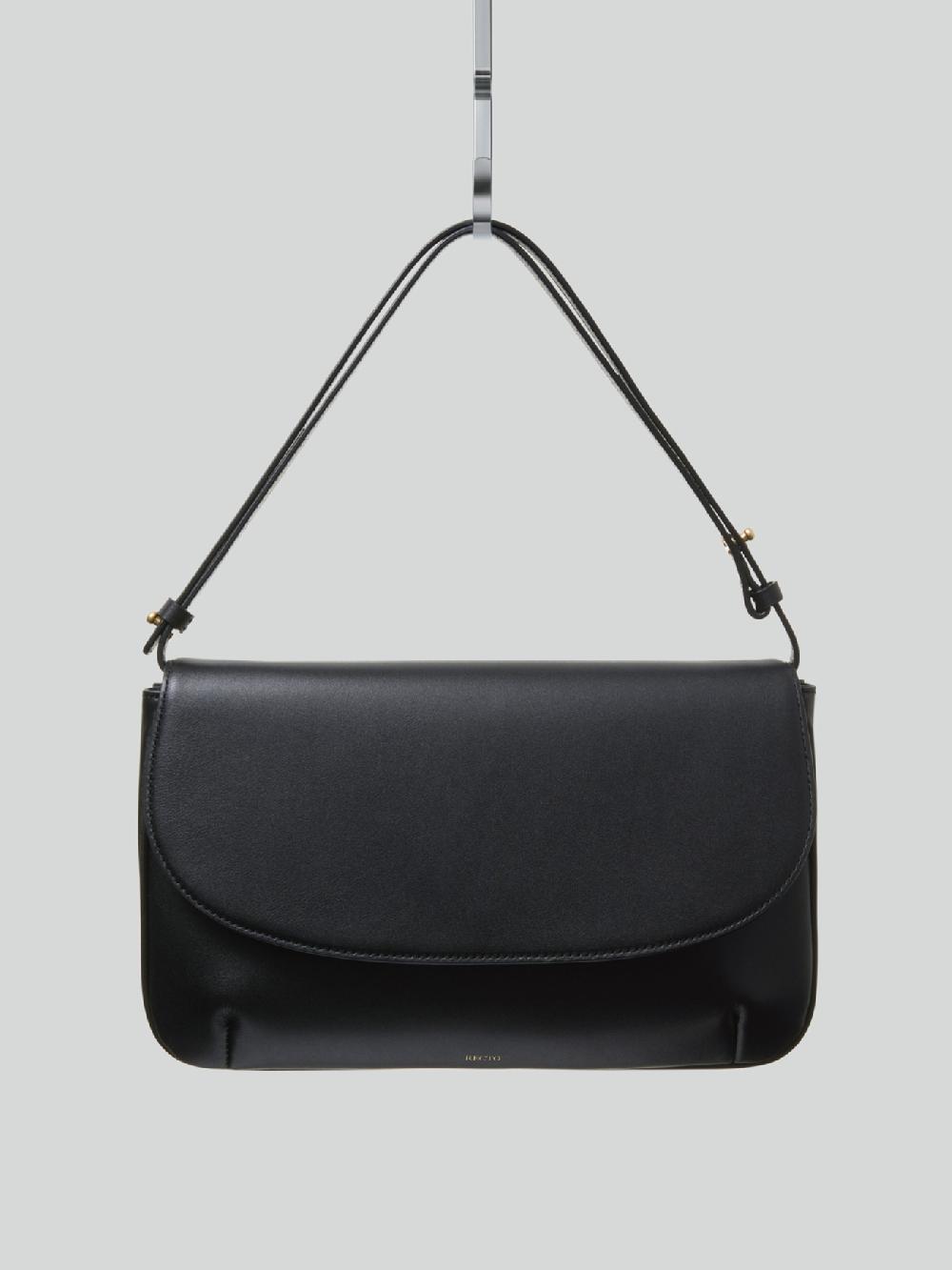 recto VINTAGE FLAP BAG MEDIUM (BLACK)