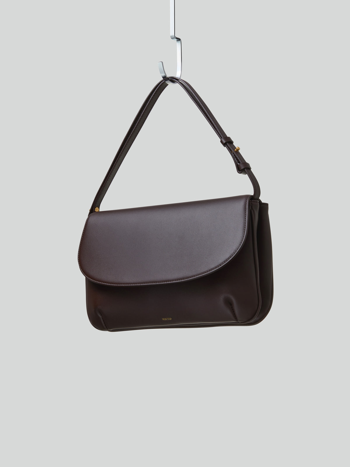 Recto VINTAGE FLAP BAG MEDIUM (MAHOGANI BROWN)