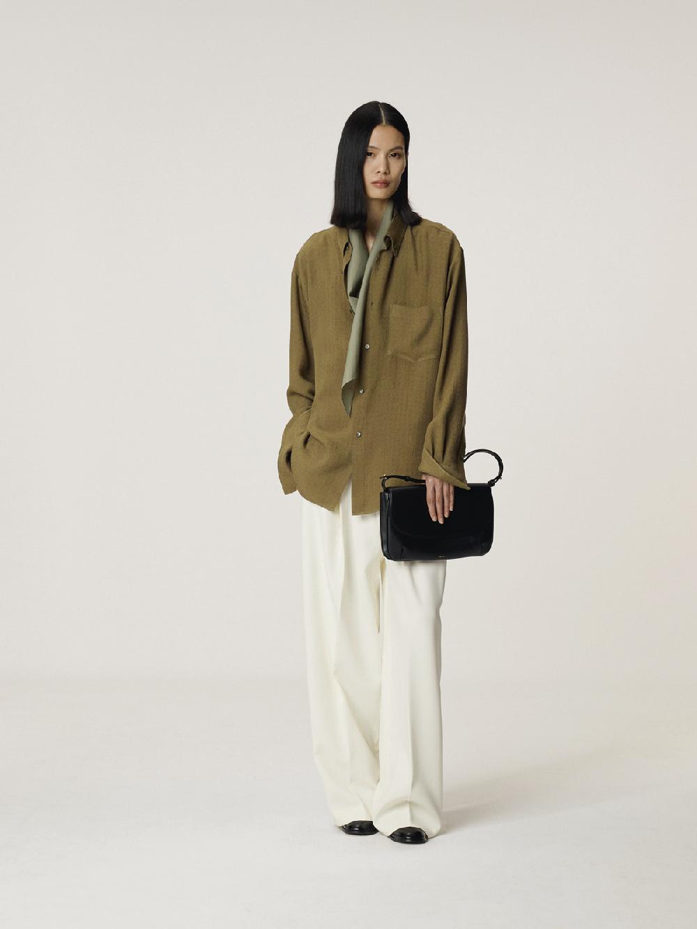 Recto VINTAGE JACQUARD SHIRT (KHAKI)