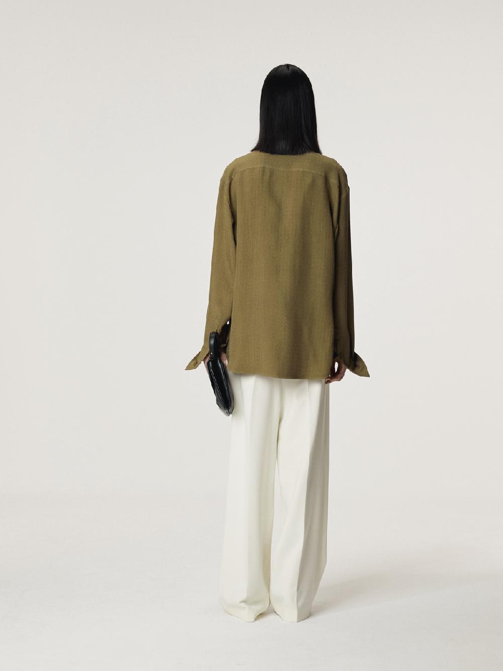 Recto VINTAGE JACQUARD SHIRT (KHAKI)