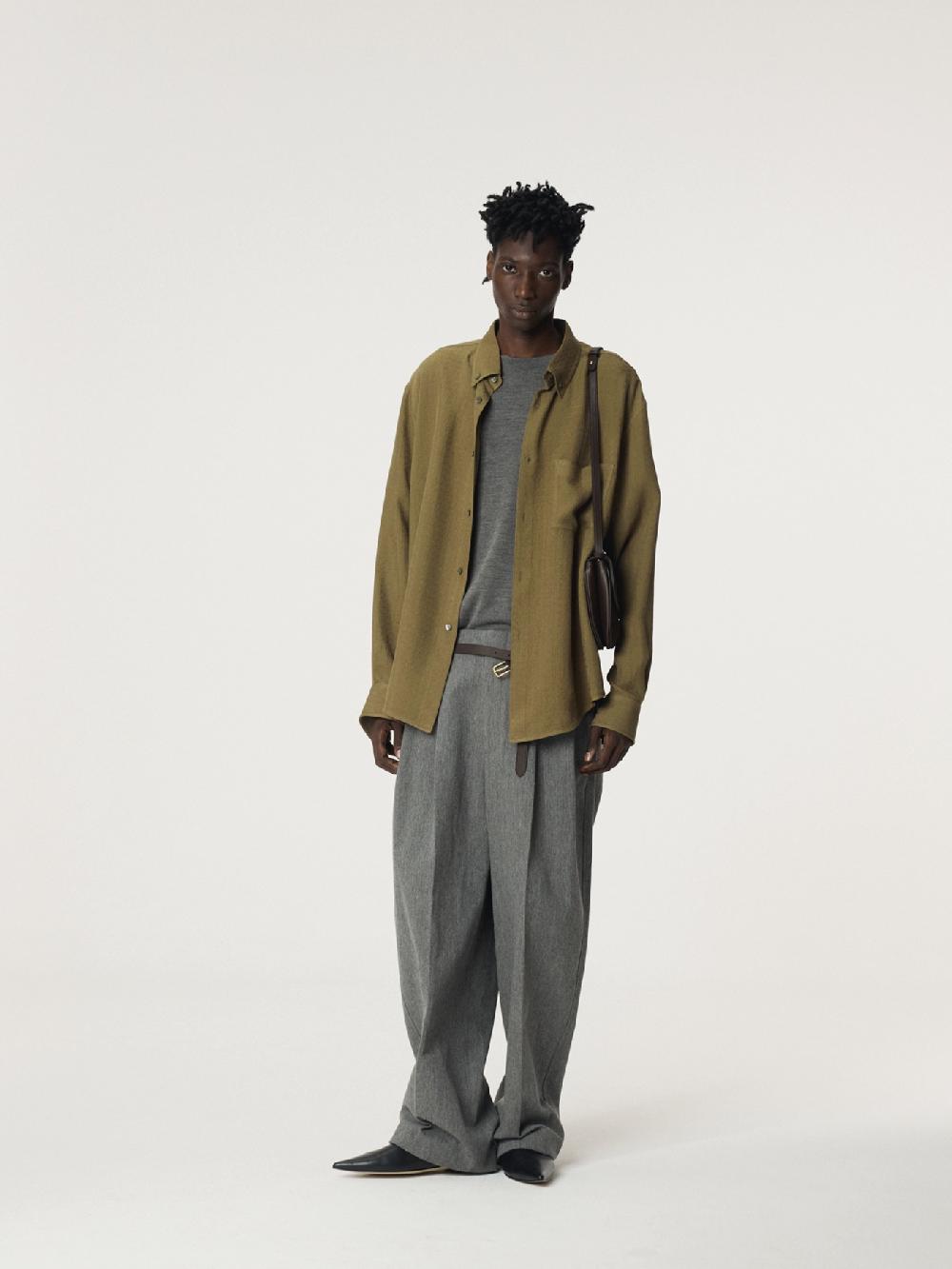 recto VINTAGE JACQUARD SHIRT (KHAKI)