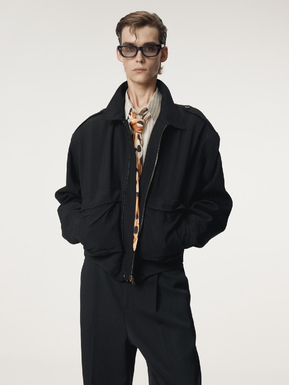 recto VINTAGE PRESSED CREASE JUMPER (BLACK)