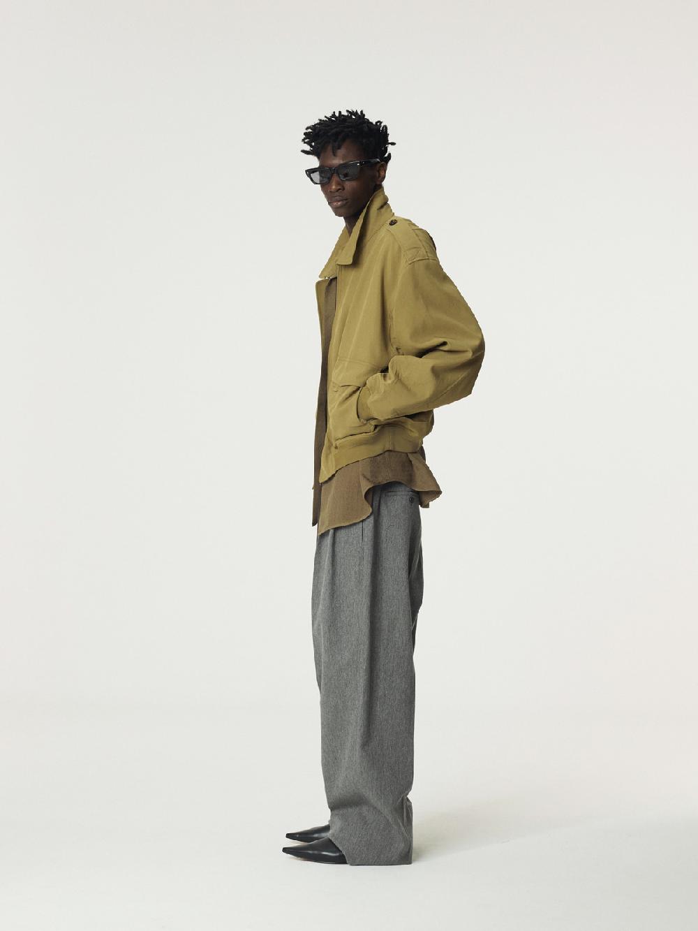 Recto VINTAGE PRESSED CREASE JUMPER (OLIVE)