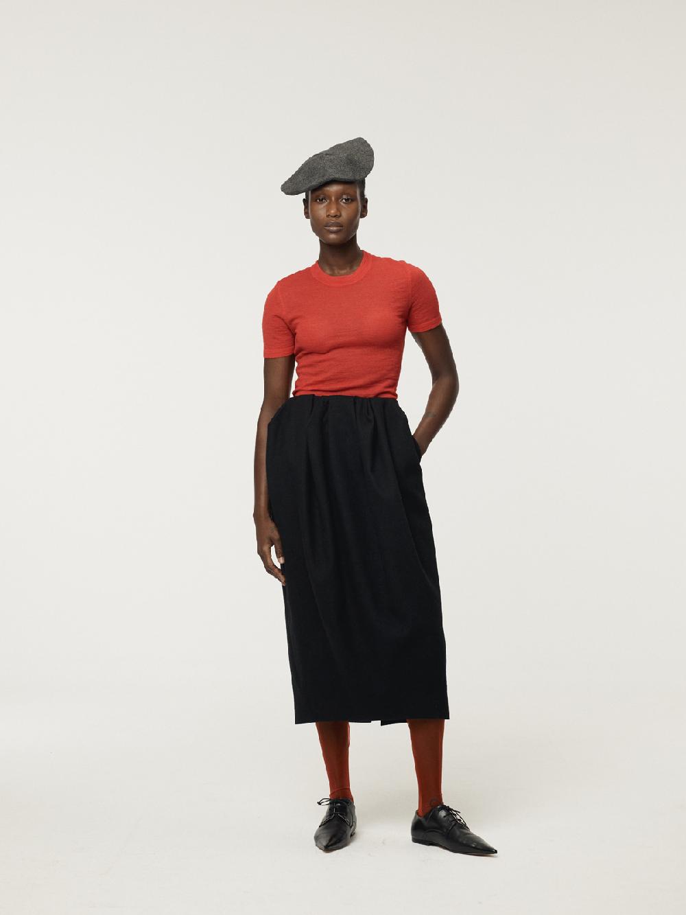 Recto WAIST VOLUME TULIP SKIRT (BLACK)