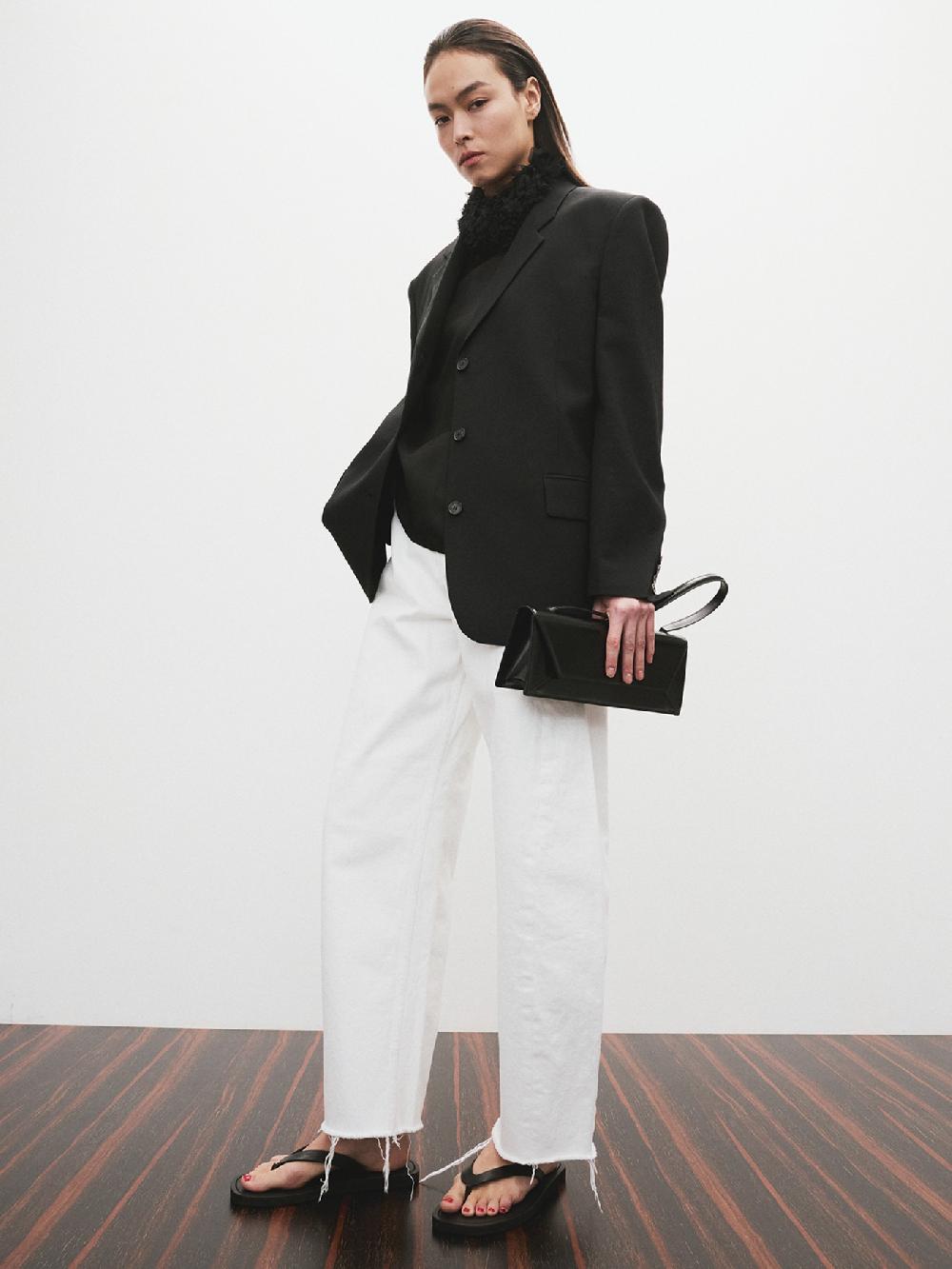 recto WOOL BLEND TAILORED DADDY JACKET (BLACK)