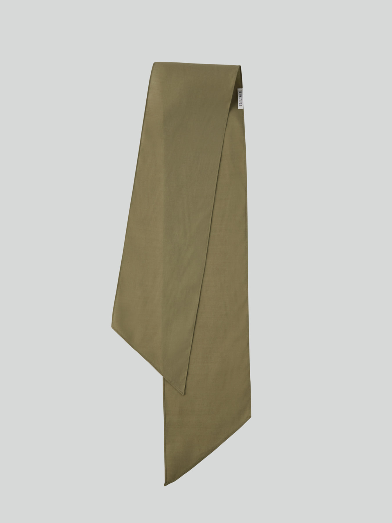 Recto WOOL SILK TIE SCARF (LIGHT KHAKI)