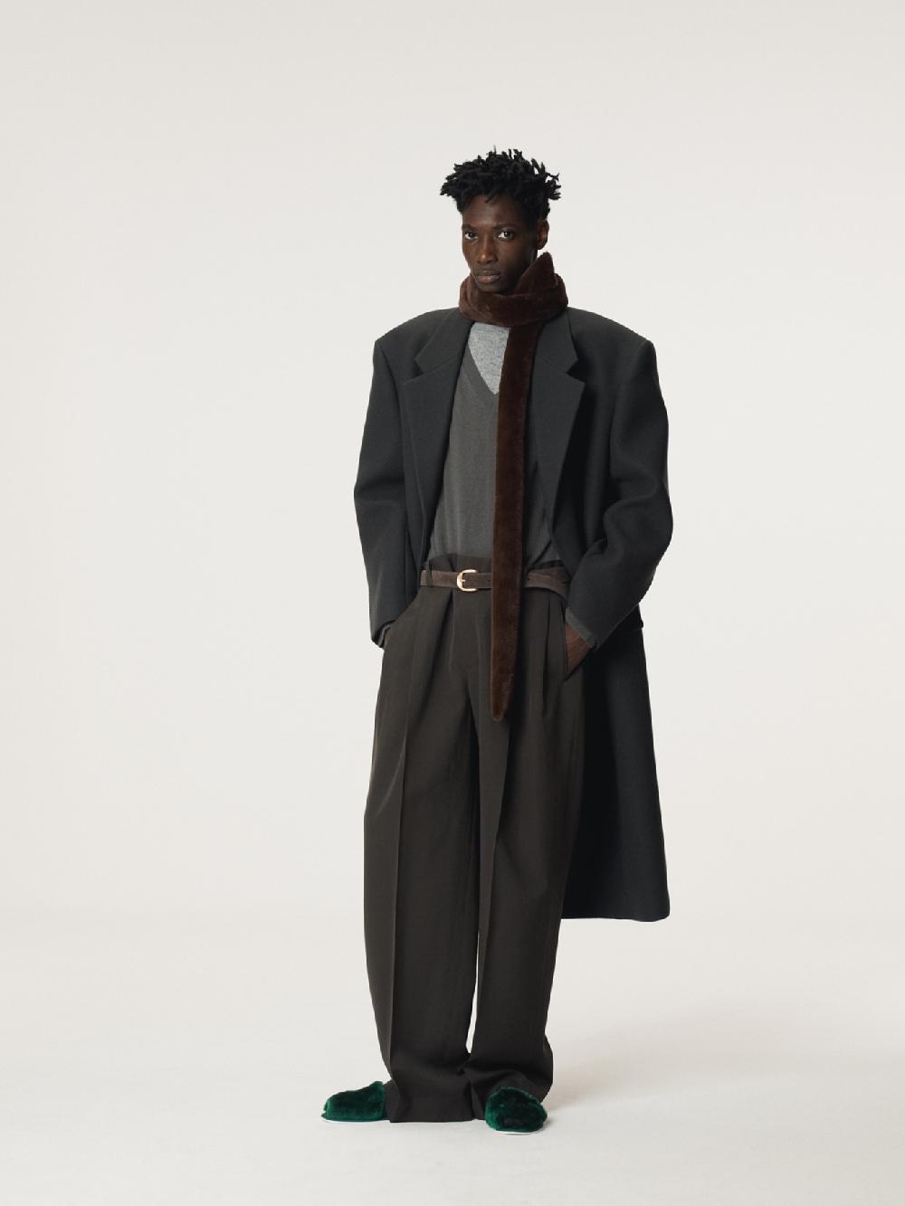 Recto WOOL SINGLE COAT (BLUISH CHARCOAL)