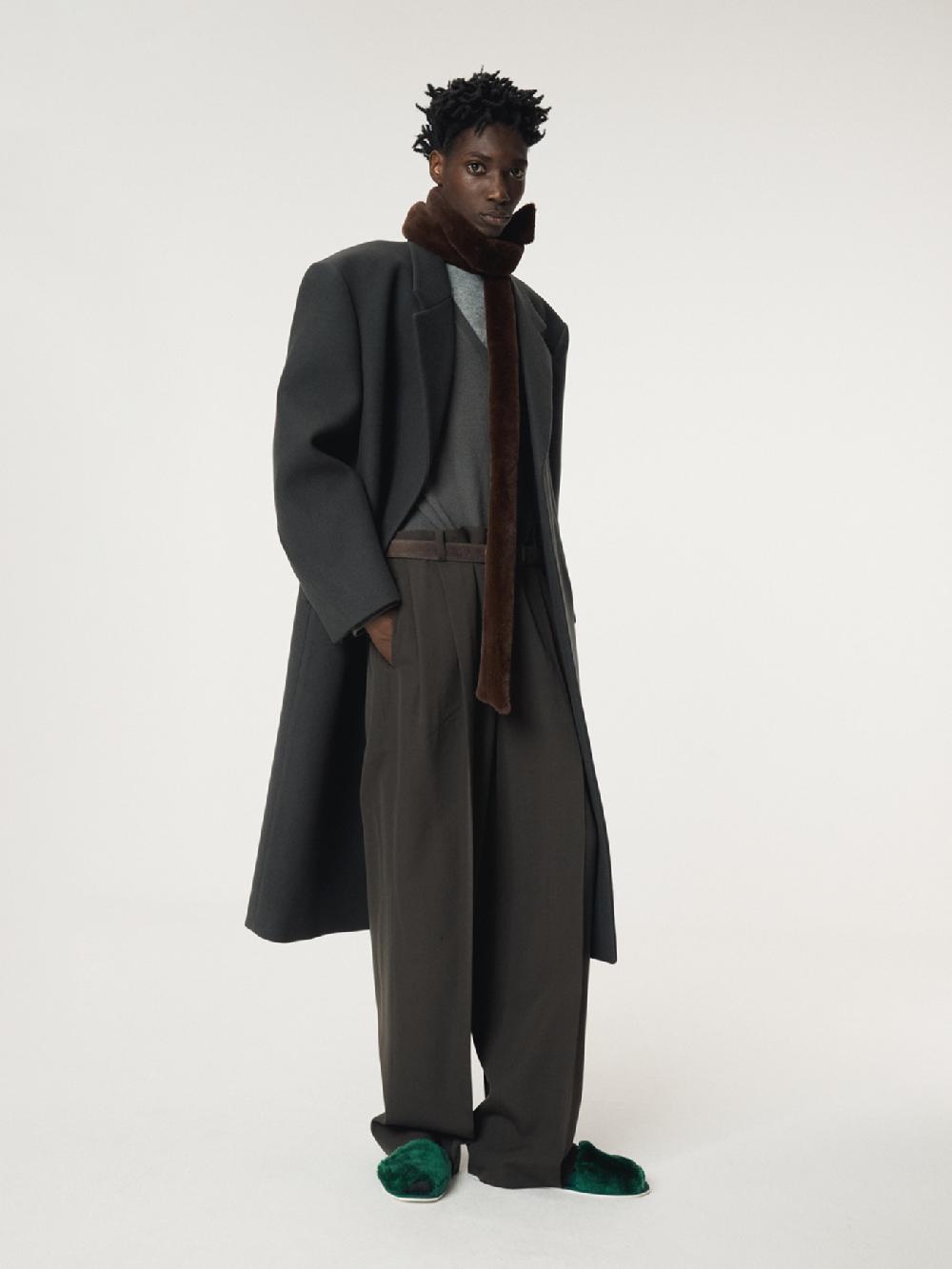 recto WOOL SINGLE COAT (BLUISH CHARCOAL)