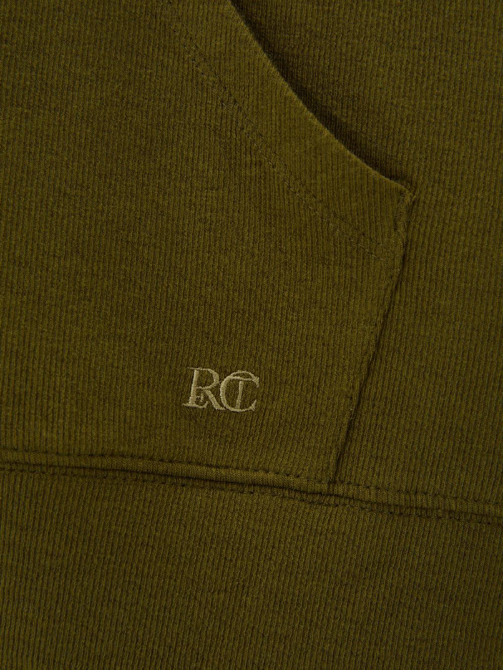 Recto WOOL TENCEL ZIP HOODIE (OLIVE)